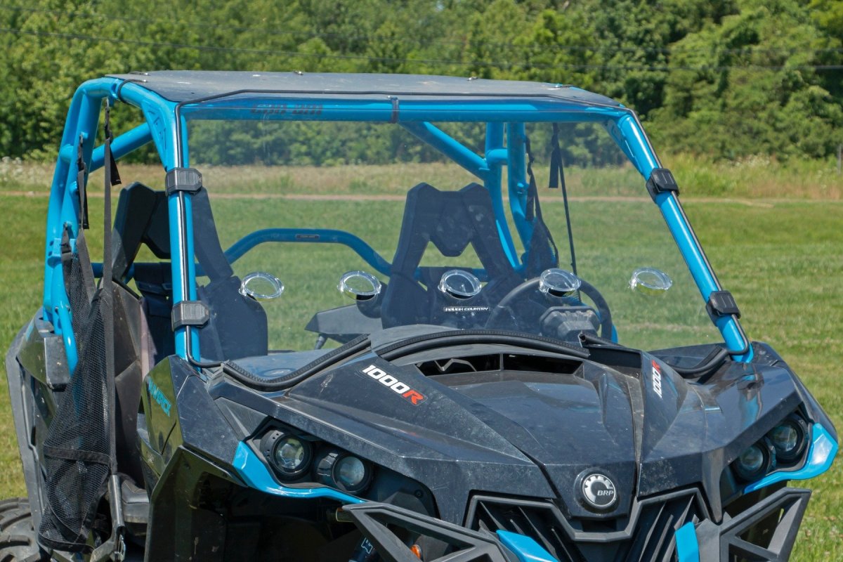 Can-Am Maverick 1000R DPS Vented Full Windshield - Rough Country - Scratch Resistant - '16-'18
